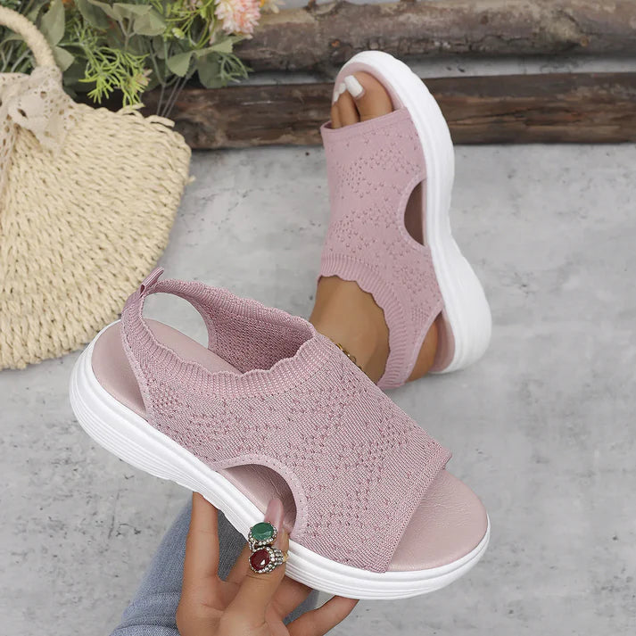 👡 Women's breathable mesh wedge sandals – lightweight and comfortable