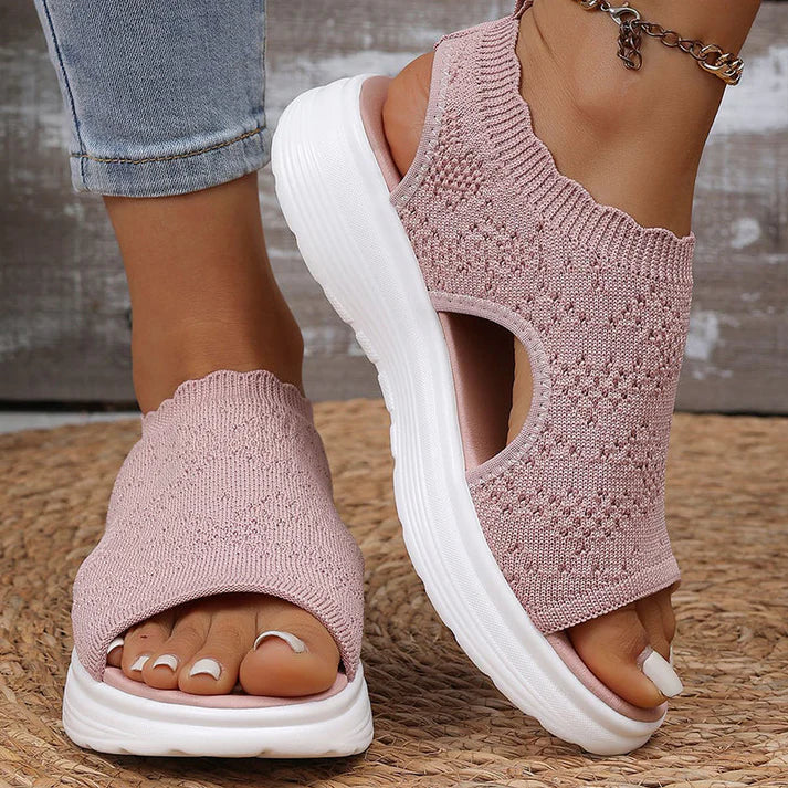 👡 Women's breathable mesh wedge sandals – lightweight and comfortable