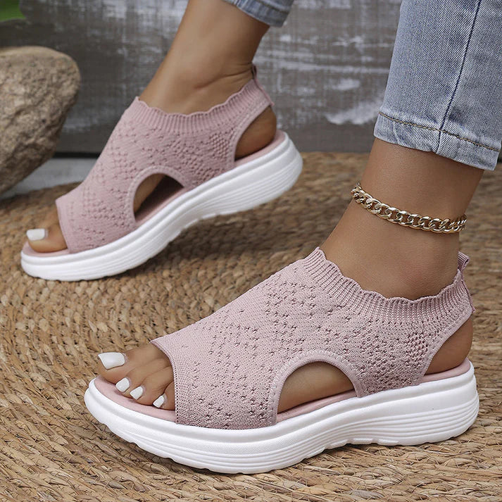 👡 Women's breathable mesh wedge sandals – lightweight and comfortable