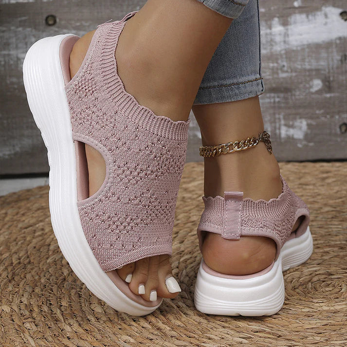 👡 Women's breathable mesh wedge sandals – lightweight and comfortable