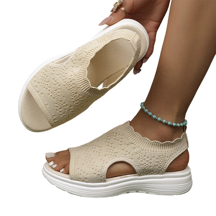 👡 Women's breathable mesh wedge sandals – lightweight and comfortable