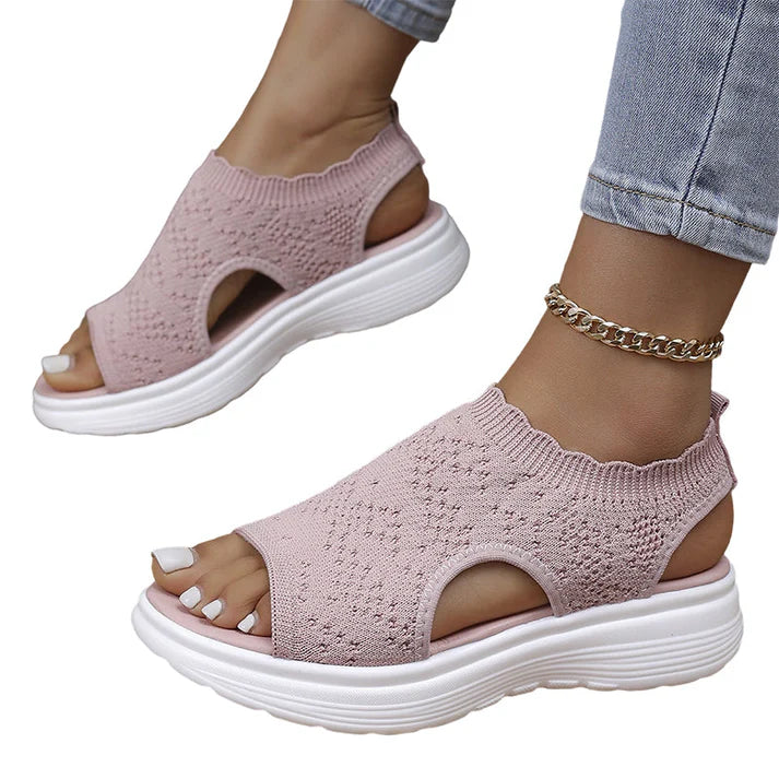 👡 Women's breathable mesh wedge sandals – lightweight and comfortable
